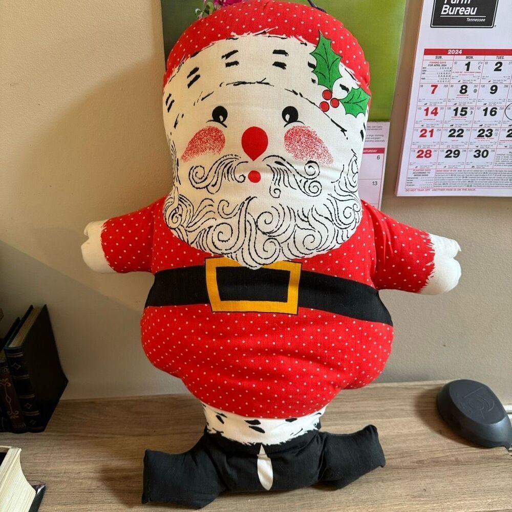 Vintage Santa Claus Christmas Holiday Pillow